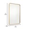 Flash Furniture Jada 24 x 36 Decorative Wall Mirror - Rounded Corners, Matte Gold HMHD-22M199YBN-GD-GG - alternate 7
